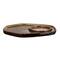 Hello Honey® 8" Brown Glaze Ceramic Candle Holder with Tray